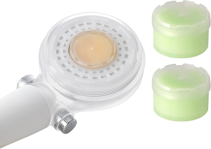 Vita Replacement Filter for Shower Head, Vitamin C Filter Refill (Lime&Eucalyptus (Green))