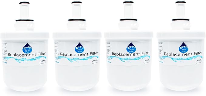 4-Pack Replacement for Samsung RF263AEPN Refrigerator Water Filter - Compatible with Samsung DA29-00003G, Samsung DA29-00003B, Samsung DA29-00003A Fridge Water Filter Cartridge