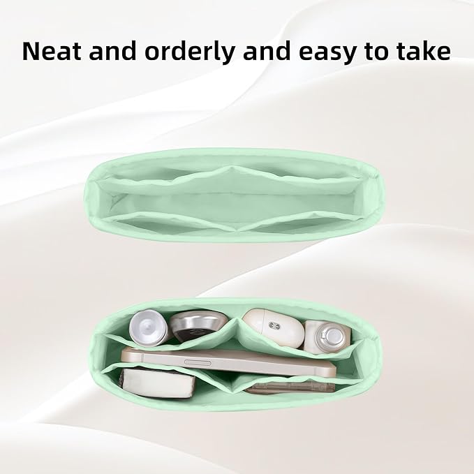 DGAZ Purse Organizer Insert，Silk Bag Organizer，Luxury Handbag & Tote Shaper Fits Chanel CF Bags