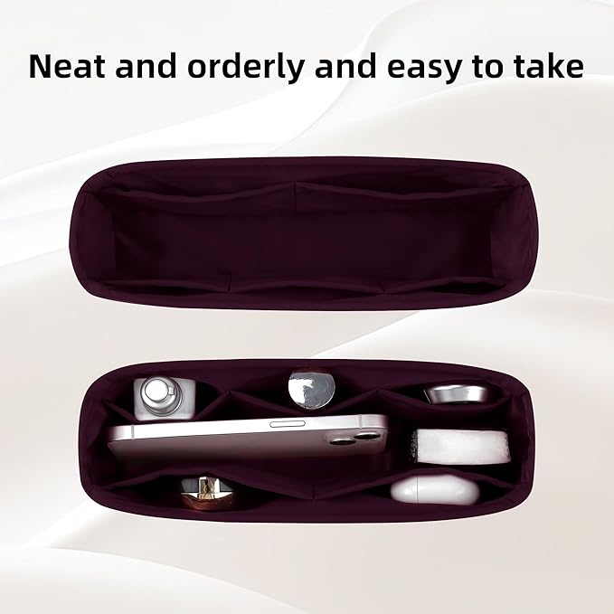 DGAZ Purse Organizer Insert，Silk Bag Organizer，Luxury Handbag & Tote Shaper Fits Chanel CF Bags