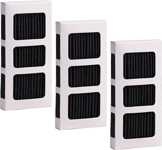 3 Pack Air Filter for Frigidaire Pureair Ultra 2, Refrigerator Air Filter Compatible with Electrolux 242047805, 5303918847, EAP12364179, Reduce Odors with Activated Carbon Filter