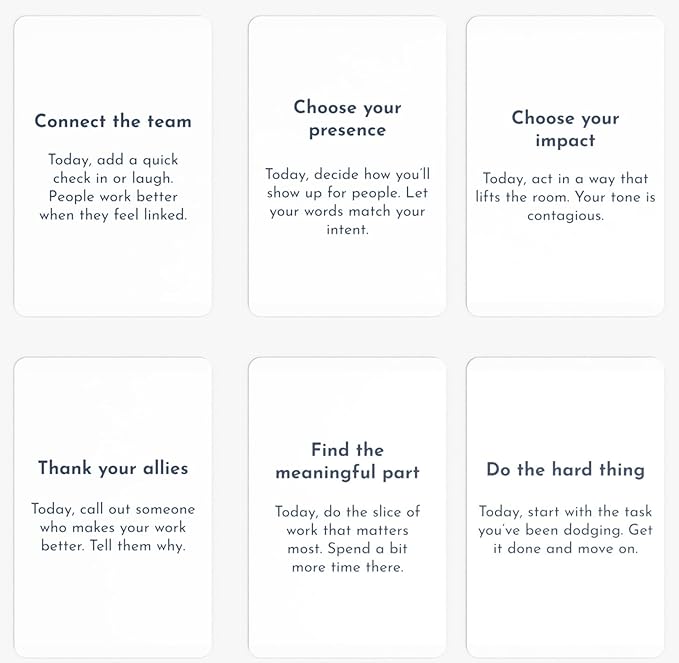 Intention Cards, 80 Daily Prompts for Clarity & Focus (Clarity at Work)