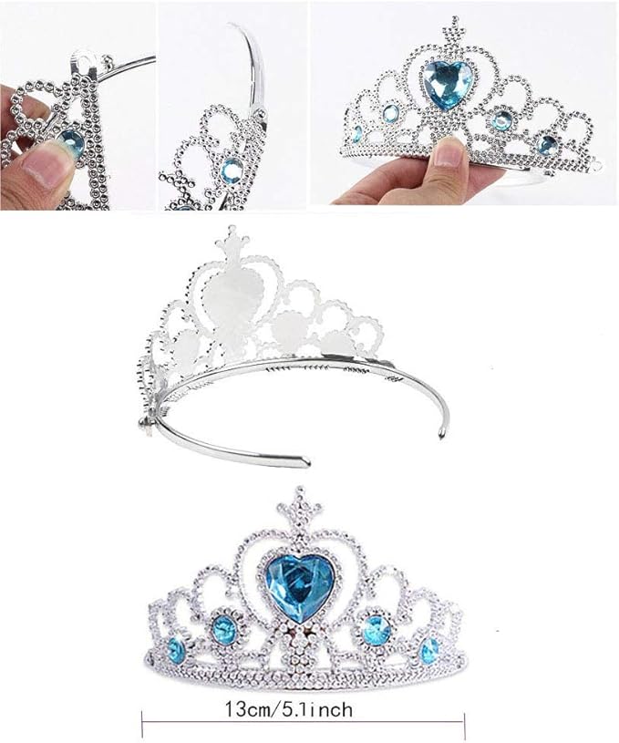 10Pcs Princess Dress up Tutu Crown Accessories Tiara Ballet Tutu Skirt for Girls Costume Party Favors