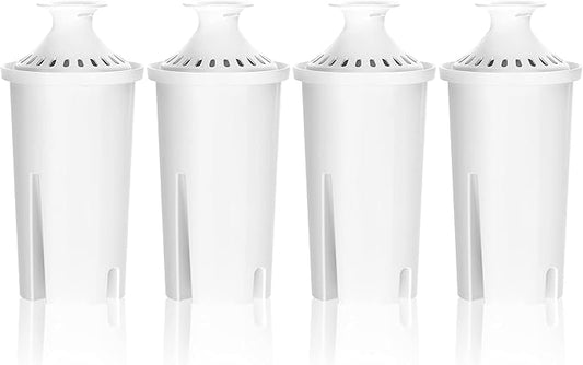 Overbest 7006 Pitcher Water Filter, Replacement for Brita® Filter, Brita® Pitchers and Dispensers, Classic 35557, OB03, Mavea® 107007, and More, NSF Certified, 4 Pack