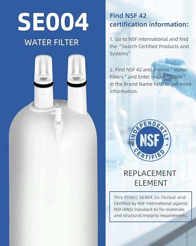 Edr3rxd1 Water Filter Replacement For Everydrop Filter 3, 4396841, Compatible With Whirlpool Ice and Water Fridge Filter 3, whr3rxd1, kad3rxd1, 9083, 9030, 460-9083, WD-F08, SE003, 3 Pack SETFEEL