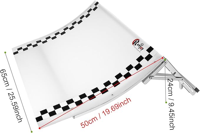 RC Car Jump Ramp Takeoff Board RC Stunt Playset for 1/8 1/10 1/12 1/14 1/16 1/18 1/24 Remote Control Car, 65 * 50 * 24cm