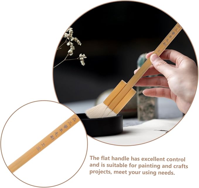 5pcs Watercolor Brush Handheld Wool Hair Paint Brush for Daily Use Lightweight and Comfortable Grip for Artists Convenient Portable Drawing Tool for All Painting Needs