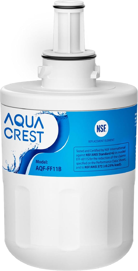AQUA CREST DA29-00003G Refrigerator Water Filter, Replacement for Samsung® DA29-00003G, DA29-00003B, DA29-00003A, Aqua-Pure Plus, HAFCU1, RFG237AARS, FMS-1, RS22HDHPNSR, RSG257AARS, WSS-1 (1 Pack)