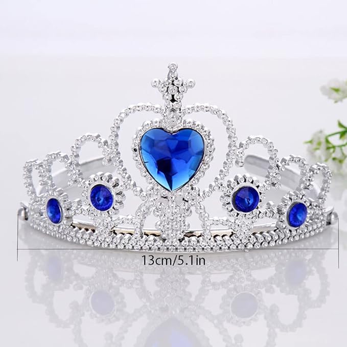 10Pcs Princess Dress up Tutu Crown Accessories Tiara Ballet Tutu Skirt for Girls Costume Party Favors