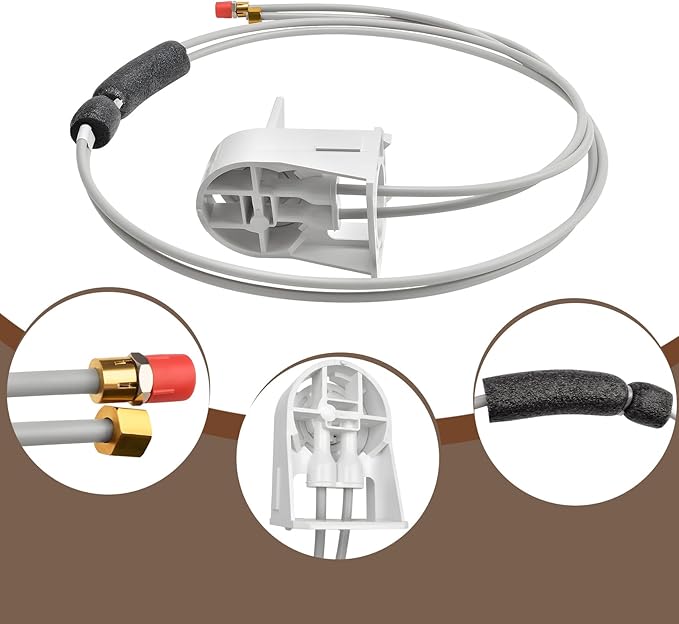 WR17X22066 Water Filter Manifold and Tubing Assembly Fits for GE Refrigerator Replaces WR17X20862, WR17X11920, WR02X45209