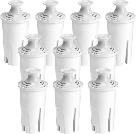 Water Filter Replacement for Brita Standard Pitchers, 10 Packs Water Filters for Britta OB03, Classic 35557, Mavea 107007 by APPLIANCEMATES