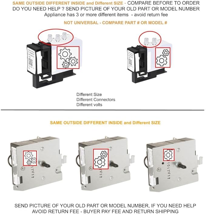 EQUIP. DR US Connector-ONLY FOR-MWF-MWFP EDR-MWFPX1 compatible with GE Refrigerator Filter Head Assembly fits old part number Connector-ONLY FOR-MWF-MWFP