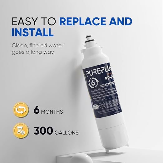 PUREPLUS LT800P NSF/ANSI 401, 53, 42 & NSF P473 Certified Replacement for LG ADQ73613401, Kenmore 469490, 9490, ADQ73613402, ADQ736134, LSXS26326S LMXC23746S, LT120F, 1Pack