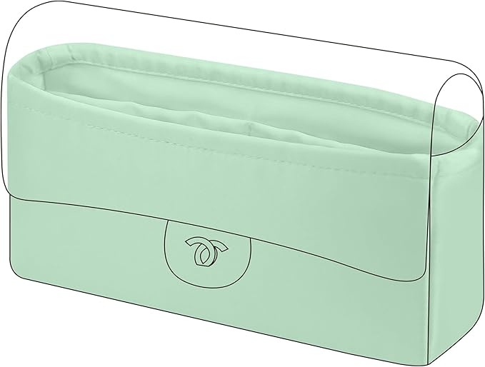 DGAZ Purse Organizer Insert，Silk Bag Organizer，Luxury Handbag & Tote Shaper Fits Chanel CF Bags