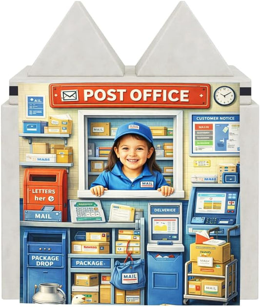 Foam Play Couch Panels - Post Office Theme,Soft Sofa Accessories,Modular Play Panels,33.5x37 Inches