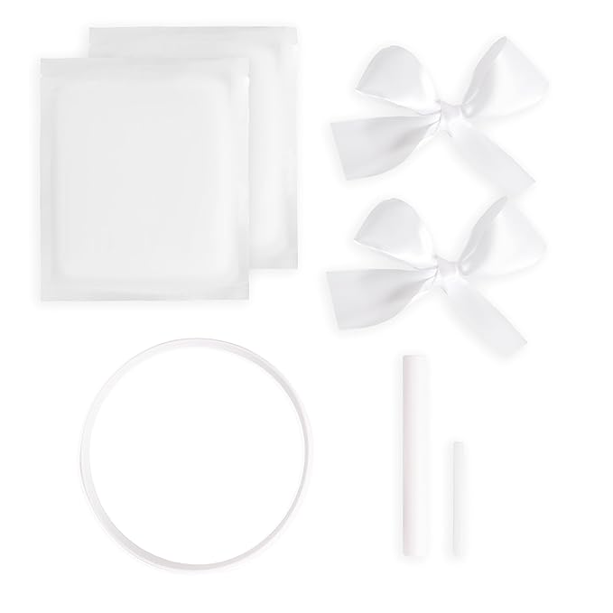 Reece Studio Pet Paw Print Ornament Kit, 2-Pack Keepsake Clay Impression Set with White Ribbon – DIY Holiday Decoration for Dogs and Cats, for Pet Owners