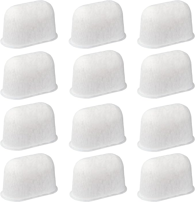 12pcs Resin Coffee Machine Water Filters Replacement for Breville, Espresso Machine Filter Hard Water Softener & Chlorine Remover for Coffee Makers