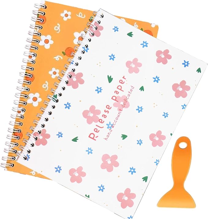 UFU 2 Pcs Sticker Book Collecting Album Reusable Sticker Organizer Storage Book for Stickers Collection A5 (64 Pages)