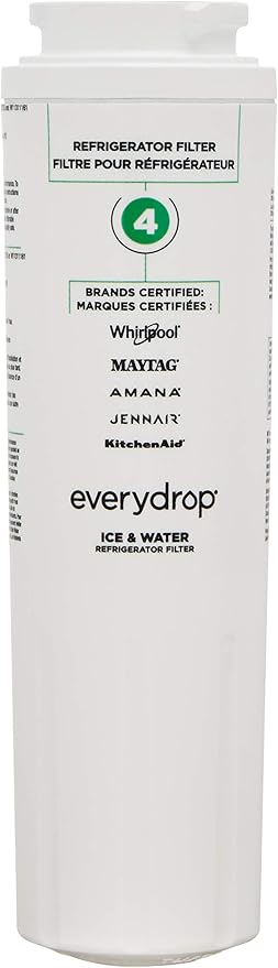 everydrop by Whirlpool Ice and Water Refrigerator Filter 4, EDR4RXD1, Single-Pack & Affresh Washing Machine Cleaner, Cleans Front Load and Top Load Washers, Including HE, 5 Tablets