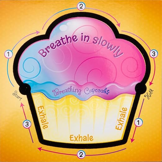 Really Good Stuff Tactile Breathing Copecake Cards - Social-Emotional Learning Tools for Children - Calming, Meditative Classroom Supplies - Promotes Relaxation & Helpful Breathing Techniques