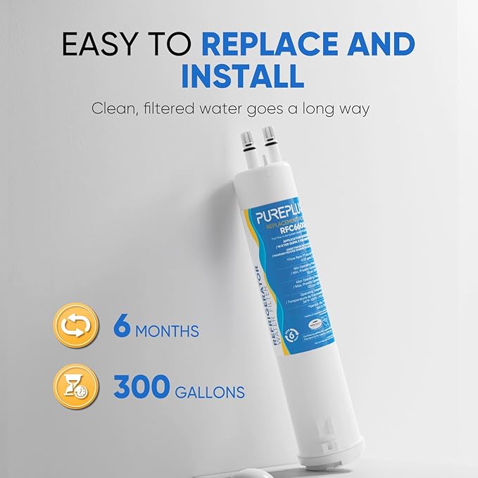PUREPLUS Compatible with 4396841, Everydrop® Filter 3, EDR3RXD1, 4396710, 46-9083, 46-9030, 9030, 9083, Refrigerator Water Filter, 4Pack