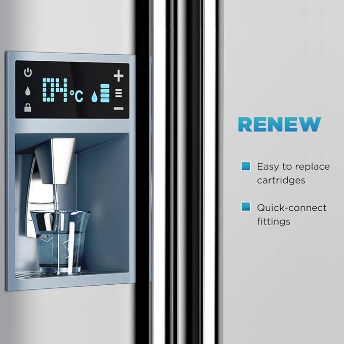 Renew Replacement for LG LT800P, ADQ73613401 and Kenmore Elite 46-9490, 9490, 469490, ADQ73613402 Refrigerator Water Filter (1 Pack)