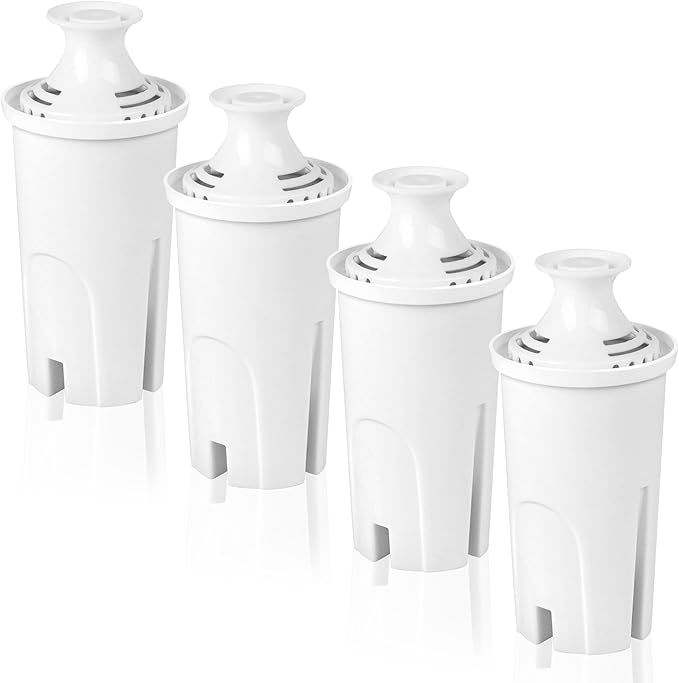 Filter Replacement for Brita Water Pitcher, Water Filters for Britta OB03, 0B03, Classic 35557, Mavea 107007, NSF Certified Beita Water Filter Replacement 4 Pack