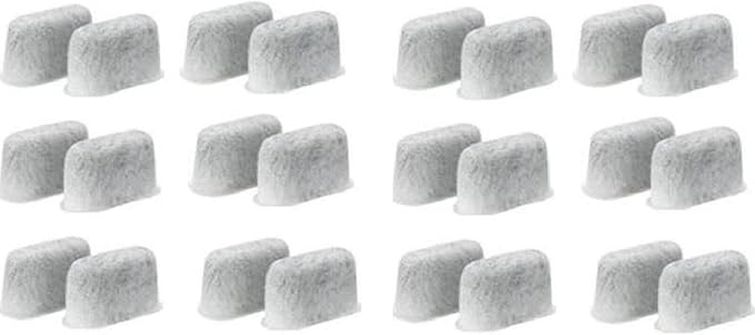 For Charcoal Water Filter for Cuisinart Coffee Machine DCC-RWF by Nispira 24 Pk