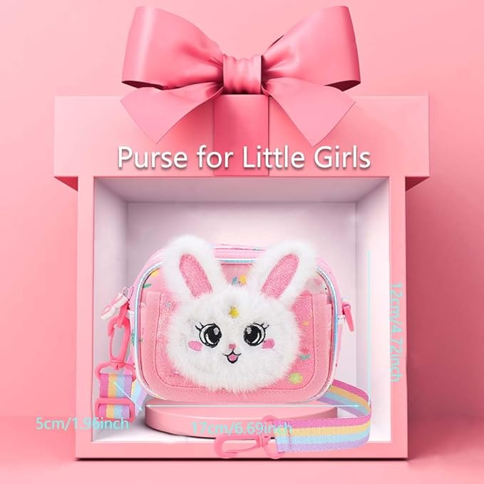 Girls Purse for Kids Age 3-12 - Purse for Little Girl Gifts, Crossbody Bag