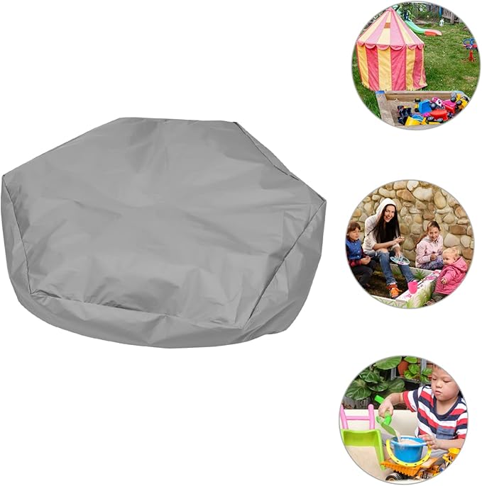 BESPORTBLE 6-Sided Boys and Girls Sandbox Cover Oxford Cloth Weatherproof Non-Fading Easy Drawstring Closure