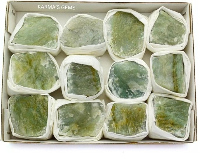 Mineral Crystal Flat Box (Green Aventurine)