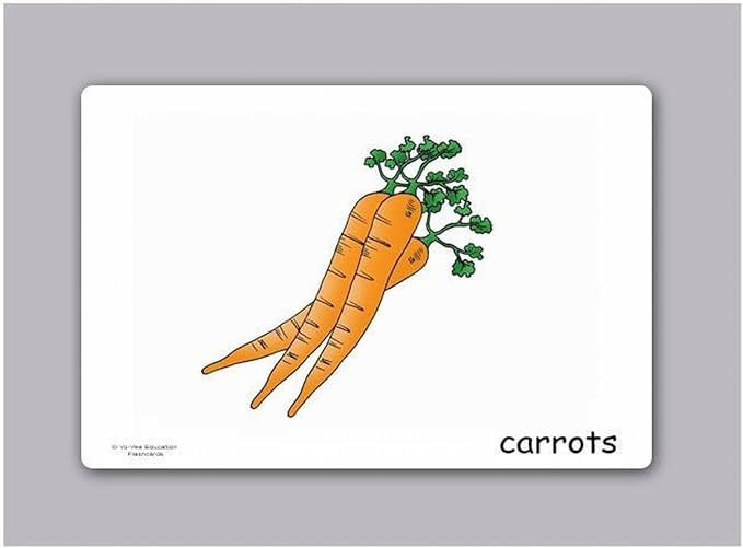 Yo-Yee Flash Cards - Vegetables and Health Food Picture Cards for Language Learning for Toddlers, Kids, Children and Adults - Including Teaching Activities and Game Ideas