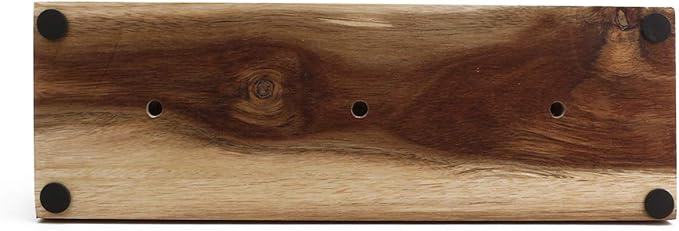 Resafy Magnetic Knife Holder,Acacia Wood Magnetic Knife Block 12 Inches,Rack Magnetic Universal Stands with Strong Enhanced Magnets Strip Protects Blades Easy to Identify Without Knifves for Kitchen