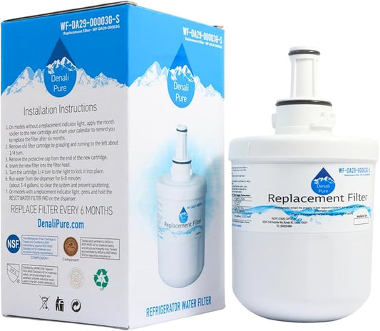 Replacement for Samsung RS277ACBP Refrigerator Water Filter - Compatible with Samsung DA29-00003G, Samsung DA29-00003B, Samsung DA29-00003A Fridge Water Filter Cartridge