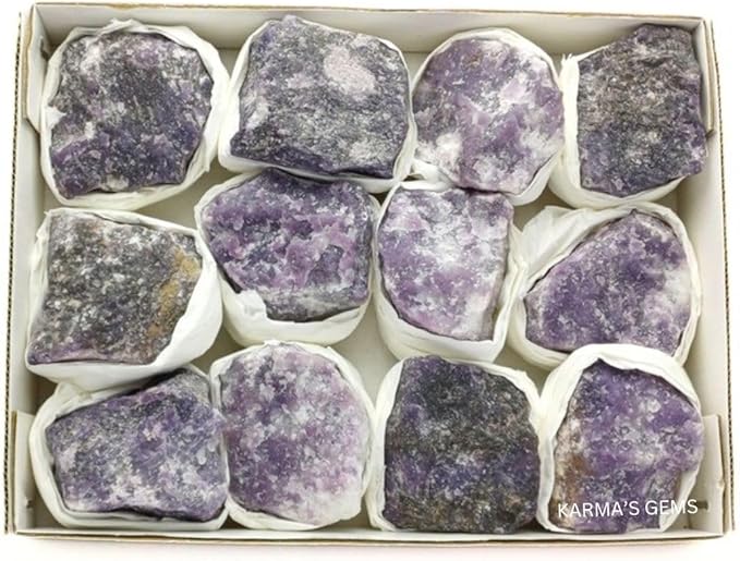 Mineral Crystal Flat Box (Lepidolite)