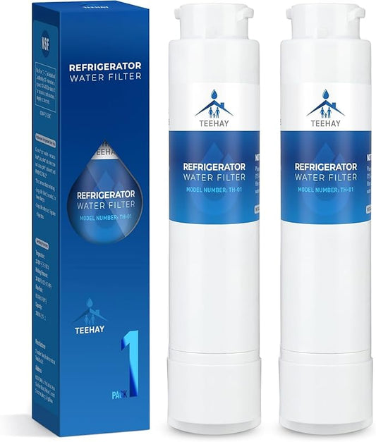 TEEHAY EPTWFU01 PureSource Ultra II Refrigerator Water Filter, Compatible with Electrolux EWF02, Frigidaire Gallery FG4H2272UF, FGHB2868TF, FGHB2868TP, FGHD2368TD, FGHD2368TF, FGSC2335TF, 2 Pack