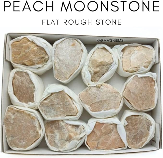 Mineral Crystal Flat Box (Peach Moonstone)