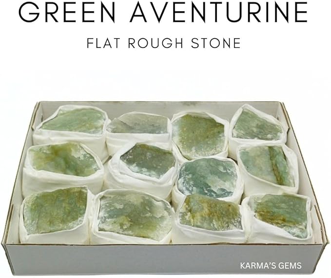 Mineral Crystal Flat Box (Green Aventurine)