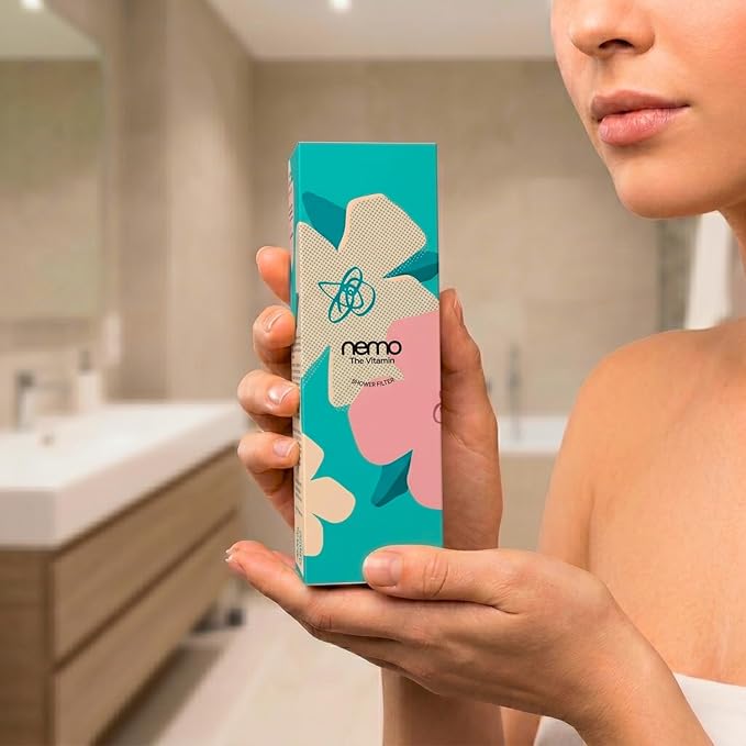 NEMOFILTER Vitamin C Shower Filter for Hard Water, Chlorine & Heavy Metal Removal, Reduces Dry Itchy Skin and Frizzy Hair, Aromatherapy Softener, Easy Install, Cherry Blossom, 150g