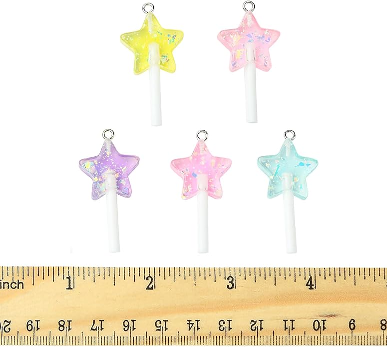 5-10Pcs Luminous Translucent Resin Charms Pendants for Jewelry Making, Round Dinosaur Heart Star lollipop Shape Glow in the Dark Charms for Bracelets Necklaces Earrings Keychains Crafting