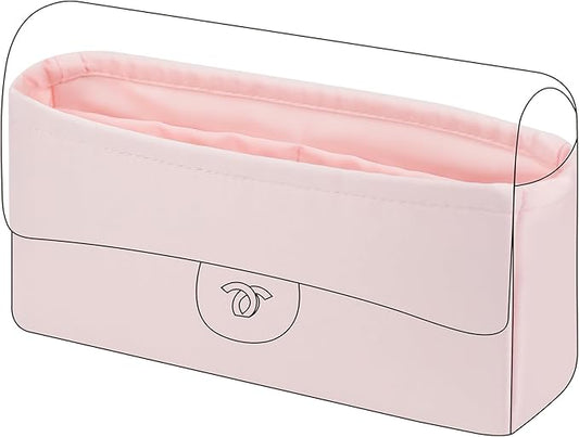 DGAZ Purse Organizer Insert，Silk Bag Organizer，Luxury Handbag & Tote Shaper Fits Chanel CF Bags