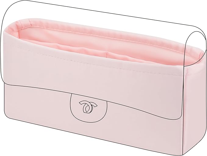 DGAZ Purse Organizer Insert，Silk Bag Organizer，Luxury Handbag & Tote Shaper Fits Chanel CF Bags