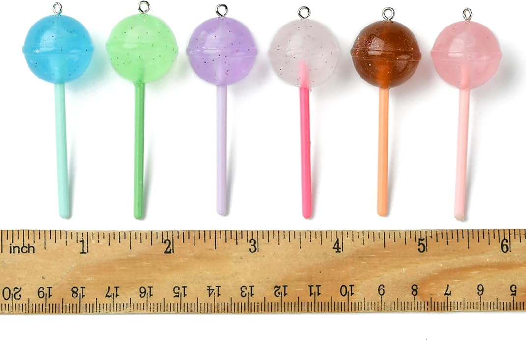 5-10Pcs Luminous Translucent Resin Charms Pendants for Jewelry Making, Round Dinosaur Heart Star lollipop Shape Glow in the Dark Charms for Bracelets Necklaces Earrings Keychains Crafting