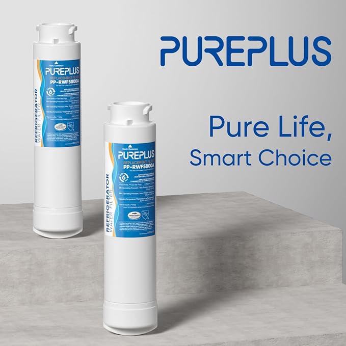 PUREPLUS Refrigerator Water Filter, Compatible with Frigidaire EPTWFU01, EWF02, Pure Source Ultra II, 3Pack