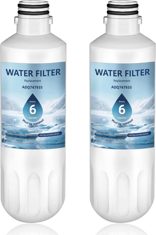 LT1000P ADQ747935 Water Filter 6-Month Replacement for LG LT1000P/PC/PCS ThinQ Water Filter AGF80300704,LMXS28626S,LFXS26973S,LRFLC2706S,LRMXS2806S,LRFS28XBS,LFXC22526S,2 Combo Set by Ramco