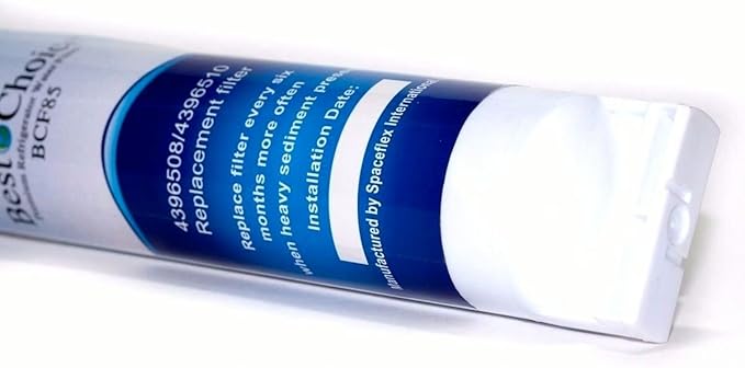 Best Choice Water Filters BCF85 Replacement Refrigerator Water Filter for Whirlpool 4396508 and 4396510, 3 Pack