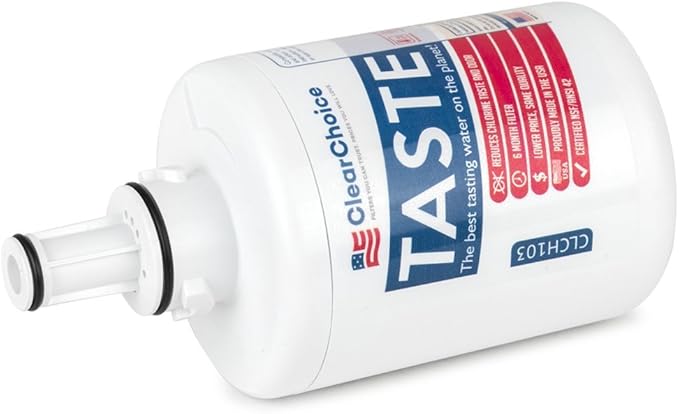 Clear Choice DA29-00003G Refrigerator Water Filter Replacement for Compatible with Samsung DA97-06317A DA29-00003A DA29-00003, NSF/ANSI 42 Certified, Box of 1, Made in the USA