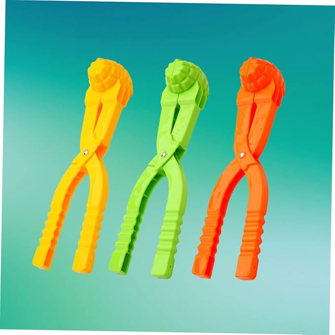 BESPORTBLE 3pcs Maker for Winter Outdoor Plaything Easy to Use Snow Clip Clamp Present for Winter Random Color