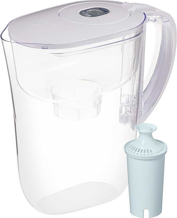 Brita Small 6 Cup Water Filter Pitcher, 1 BritaPlus Filter, Metro, Clear (Package May Vary)