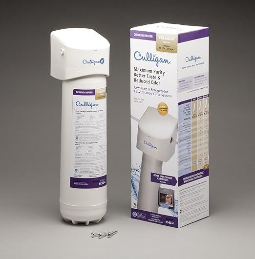 Culligan IC 4 EZ-Change Inline Icemaker and Refrigerator Filtration System, 4 Count (Pack of 1), White
